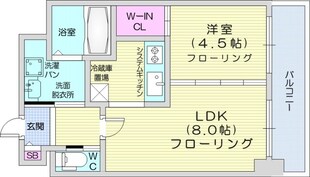 北１８条駅 徒歩4分 8階の物件間取画像